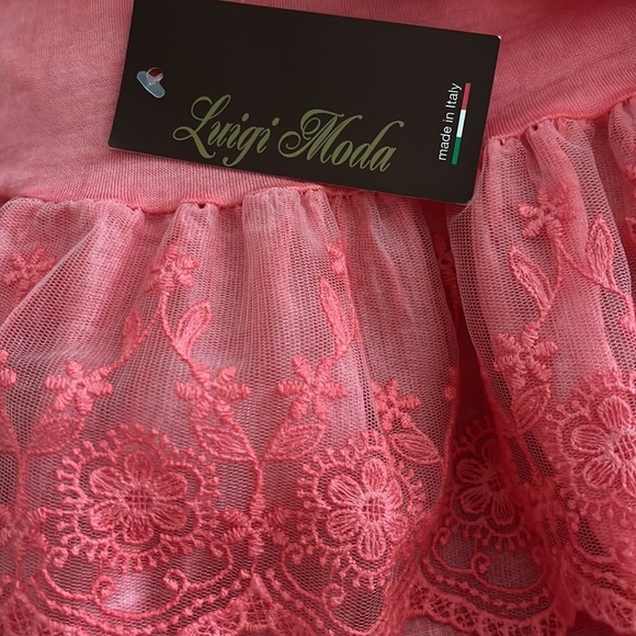 Luigi Moda Made in Italy super soft tunic pink - Picture 7 of 7